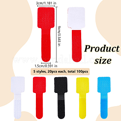 100 attache-câble auto-adhésive en nylon&nbsp;FIND-WR0013-17