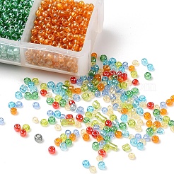 3500 Stück 7 Farben 12/0 runde Saatperlen aus Glas&nbsp;SEED-YW0001-20