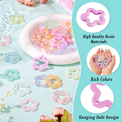 90 colgante acrílico de gelatina de imitación de 15 colores.&nbsp;MACR-TA0002-49
