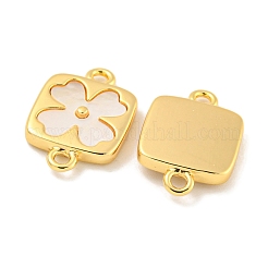 Natürliche Muschelblumen-Verbinder-Anhänger&nbsp;X-KK-P275-03G