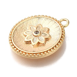 Colgante micropavé cubic zirconia de latón&nbsp;KK-U038-06G
