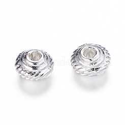 Perline distanziate placcate color argento tibetano&nbsp;K0NJX022