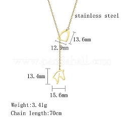 Lasso-Halsketten aus 304 Edelstahl&nbsp;JR3164-1