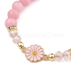 Braccialetti di perline intrecciate occhio di gatto&nbsp;BJEW-JB11196