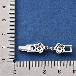 Messing Micro Pave klare Zirkonia Falte über Verschlüsse&nbsp;KK-R222-06S