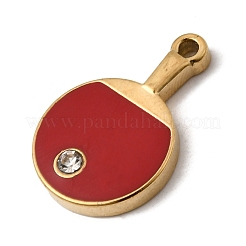 Pendentifs en strass cristal en acier inoxydable 304&nbsp;STAS-P454-07G-01