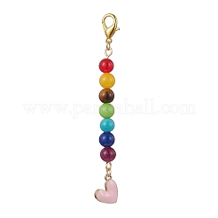 Decorazioni con ciondolo cuore in lega smaltata&nbsp;HJEW-JM01507
