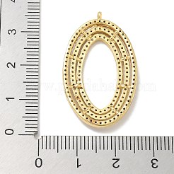 Porte micro ouvrent pendentifs zircone cubique en laiton de placage&nbsp;KK-L224-051G
