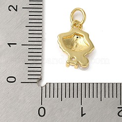 Gestell Messing MICRO PAVE Zirkonia Reize&nbsp;KK-P279-15G