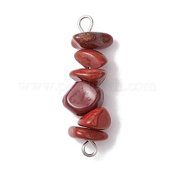 30 Stück 30 Stile 304 gemischte Edelstein-Chip-Perlen-Anschluss-Charms&nbsp;PALLOY-JF02873-02