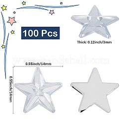 100 Stück Acryl-Strass-Cabochons&nbsp;OACR-CY0001-02