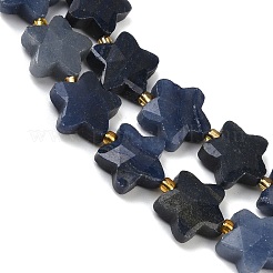 Stränge aus natürlich gefärbten und erhitzten blauen Aventurinperlen&nbsp;G-P573-C09-01
