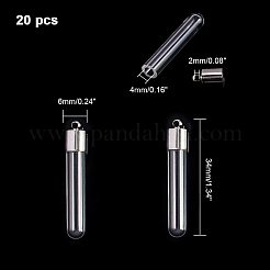 Anhänger Glasflasche&nbsp;GLAA-PH0007-48P