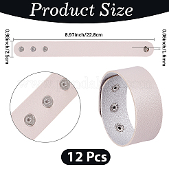 12 bracelet en PVC et cordon en fer&nbsp;AJEW-CL0002-49A