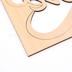 Ornements de découpes en bois&nbsp;WOOD-WH0107-18