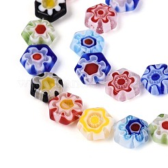 Handgemachte Millefiori Bunte Malerei Perlen Stränge&nbsp;LAMP-T022-13A