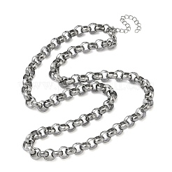 7 mm Rolo-Ketten aus Edelstahl 304 für Damen und Herren&nbsp;NJEW-Z115-01P