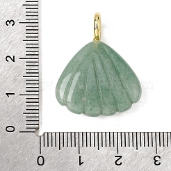 Colgantes tallados de aventurina verde natural&nbsp;G-C282-05J