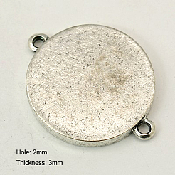Supports du connecteur de cabochon de style tibétain&nbsp;TIBE-C074-AS-LF