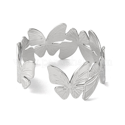 Schmetterling 304 Edelstahl Armreifen für Frauen&nbsp;BJEW-B104-05P