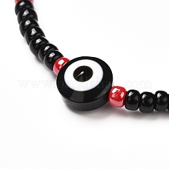 Bracelets réglables en perles de rocaille rondes en verre&nbsp;BJEW-JB06644