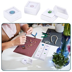 Aufbewahrungsboxen für lose Diamanten aus Kunststoff&nbsp;CON-WH0089-72A