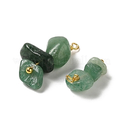 Pendenti avventurina verde naturale&nbsp;KK-P242-31G-04