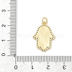 Messing Mikro ebnen Zirkonia Anhänger&nbsp;KK-U058-03G