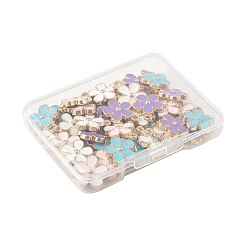Ciondoli smaltati in lega da 40 pz 4 colori&nbsp;ENAM-FS0003-37