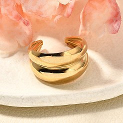 Anelli aperti in acciaio inossidabile 304 per unisex&nbsp;RJEW-R010-06S