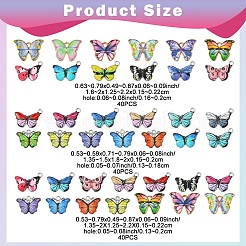 40pcs pendentifs en émail en alliage&nbsp;ENAM-YW0005-25A