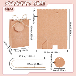 Scatole regalo di carta pieghevoli rettangolari&nbsp;CON-WH0001-78B