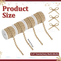 Rubans de jute&nbsp;SRIB-WH0011-451A