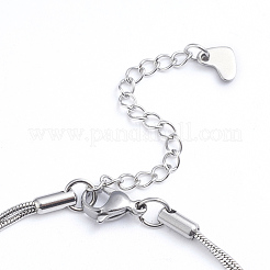 304 Edelstahl 2-Strang Runde Schlangenkettenarmbänder&nbsp;BJEW-L673-014-GP
