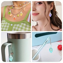 30pcs pendentifs lumineux en résine transparente&nbsp;RESI-YW0004-64