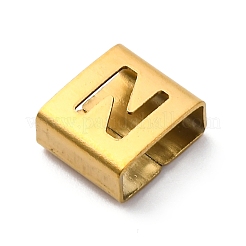 Placcatura ionica (ip) 304 acciaio inossidabile quadrato charms scorrevoli&nbsp;STAS-L132-19N-G