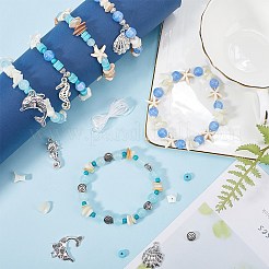 DIY-Set zum Basteln eines stapelbaren Armbands aus natürlicher Meeresmuschel&nbsp;DIY-SC0024-31