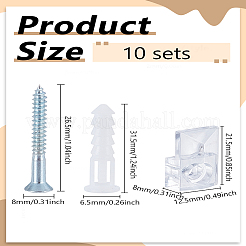 10 Box mit Kunststoff-Halterclips&nbsp;FIND-LP0008-80