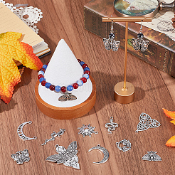 Colgantes de aleación de estilo tibetano 40pcs 10style&nbsp;TIBE-SC0007-14