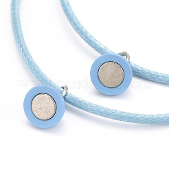 Bracelet magnétique réglable pour les couples&nbsp;BJEW-JB06190-04