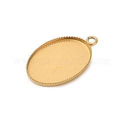 Pendentifs cabochons en acier inoxydable 304 avec placage ionique (IP)&nbsp;X-STAS-WH0055-02B-G