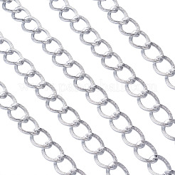 Chaînes gourmettes torsadées en aluminium&nbsp;CHA-TA0001-05S