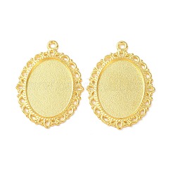 Lega ovale impostazioni pendente cabochon in stile tibetano&nbsp;LS-TIBEP-Q054-44G-NR