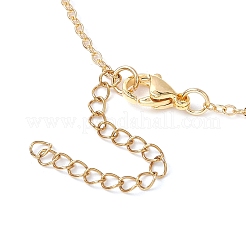 Halsketten mit dunkelrotem Emaille-Rose-Blumen-Anhänger aus Legierung zum Valentinstag&nbsp;NJEW-TA00183