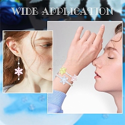 270pcs 4 Arten transparente Acrylperlen&nbsp;TACR-YW0003-37