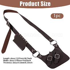 Mittelalterliches Pistolenholster aus PU-Leder&nbsp;AJEW-WH0606-009A