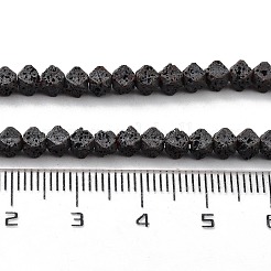 Fili di perle di roccia lavica naturale&nbsp;G-H303-C26
