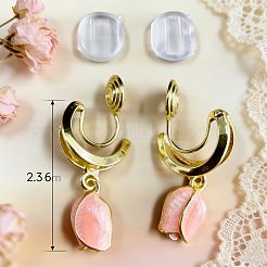 Messing Emaille Ohrclips für Damen&nbsp;WG05889-01
