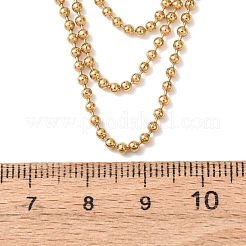 Mehrreihige Kugelketten aus Edelstahl 304 für Damen&nbsp;NJEW-G194-02G