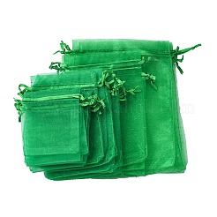 30 Stück 4 Stile rechteckige Organzabeutel Schmuckaufbewahrungsbeutel Hochzeitsgeschenk Party Mesh Kordelzug Geschenk&nbsp;OP-FS0001-01D